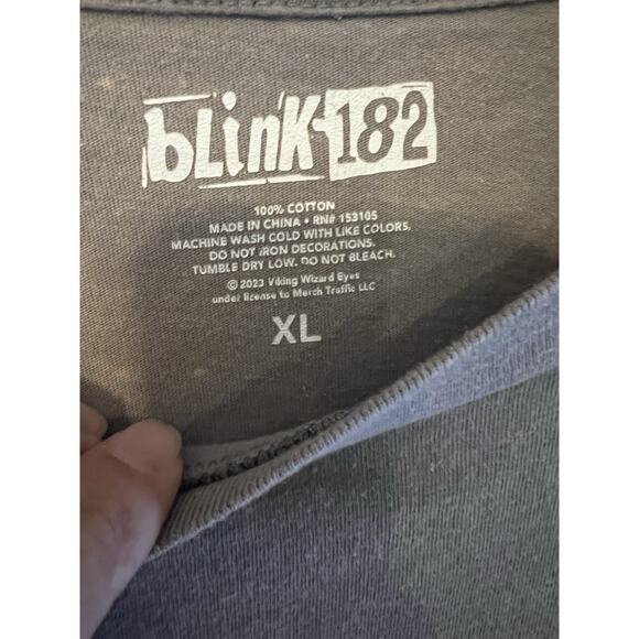 Blink 182 Rock Band Daisy Flower Brown Graphic Concert Shirt Size XL - Picture 3 of 5